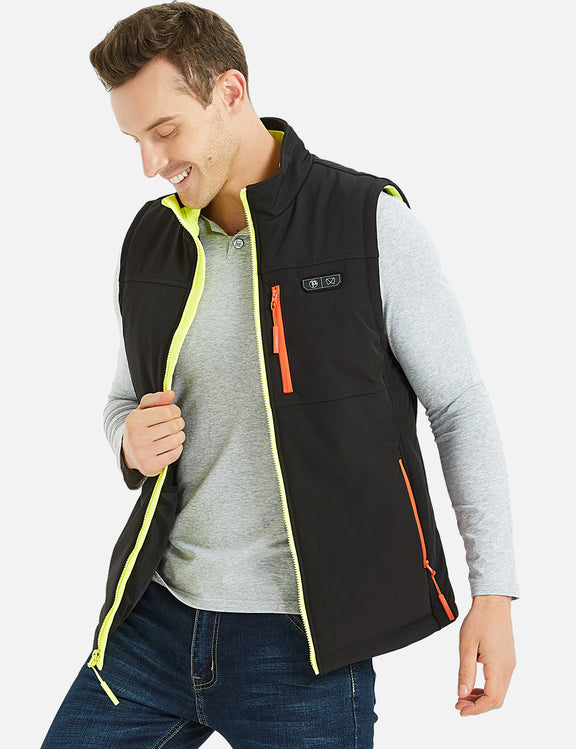 Order Ptahdus Mens 4 Zone Heated Vest Soft Shell with Battery Kit