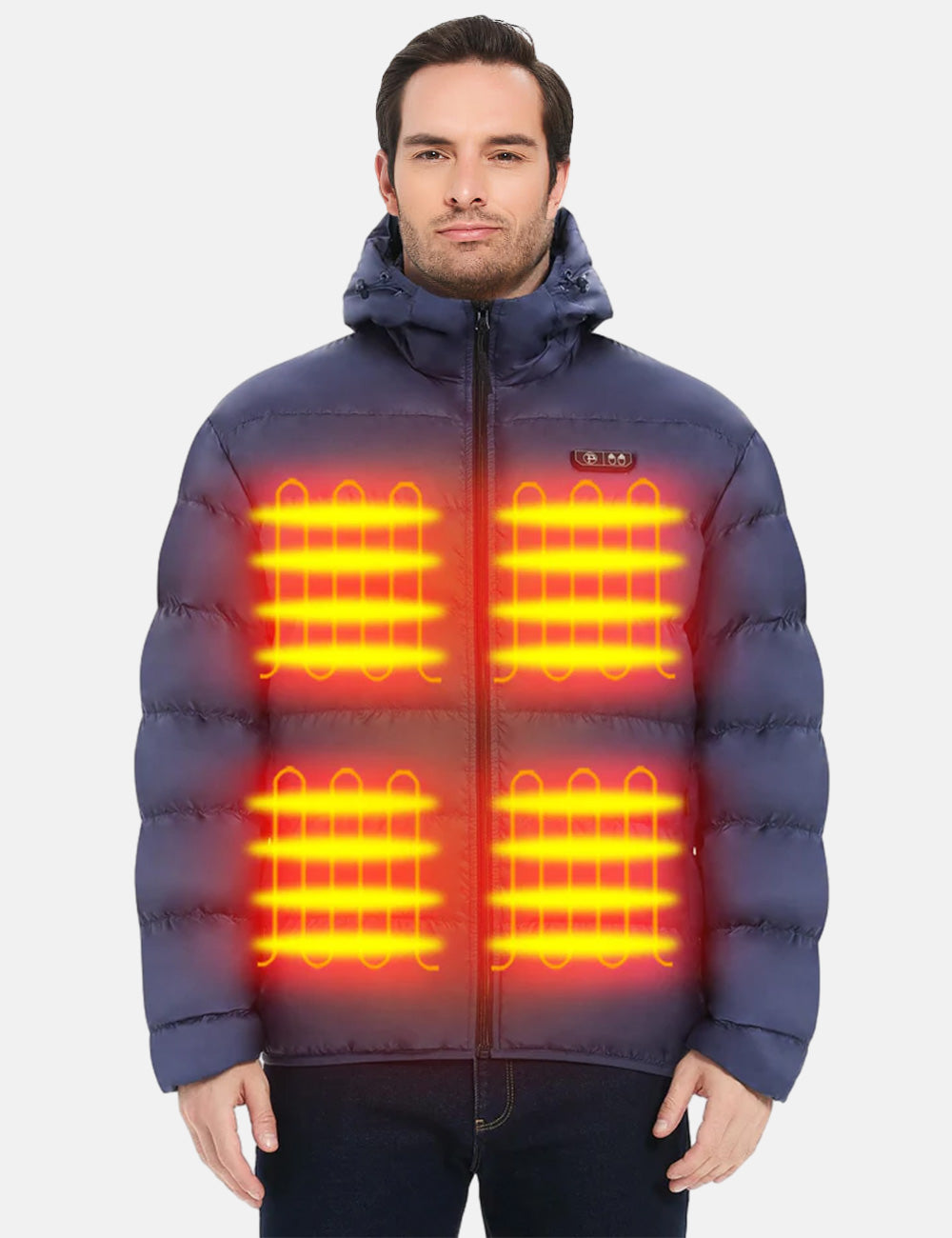 PTAHDUS Men’s 5-Zone Heated Jacket with Battery Pack 7.4V
