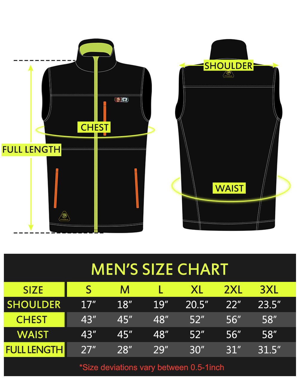 Mens 4 Zone Heated Vest Soft Shell with Battery Kit-5